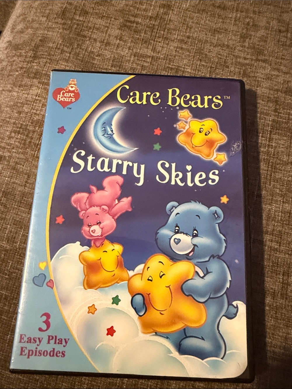 Care Bears Starry Skies VHS Cover‎ - Blue, Pink, Yellow Art